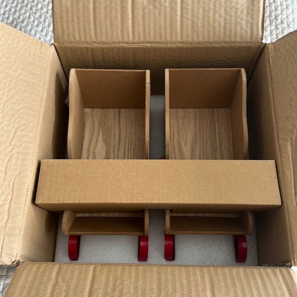 Target holiday wooden sleigh set 2 pieces